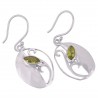 Peridot Gemstone Beautiful Design Sterling Silver Earring jewelry