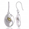 Peridot Gemstone Beautiful Design Sterling Silver Earring jewelry