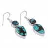 Turquoise Gemstone and 925 Sterling Silver Earring Jewellery