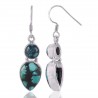 Turquoise Gemstone and 925 Sterling Silver Earring Jewellery