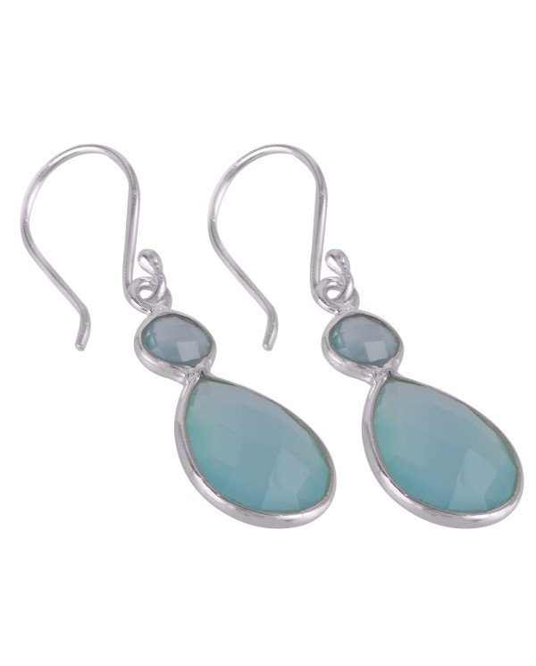 Red Onyx and 925 Sterling Silver Gemstone Dangle Earring