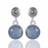 Aquamarine Gemstone 925 Sterling Silver Earring
