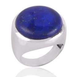 Lapis Gemstone 925 Sterling Silver Ring