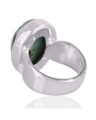 Tibetan Turquoise Gemstone 925 Sterling Silver Ring