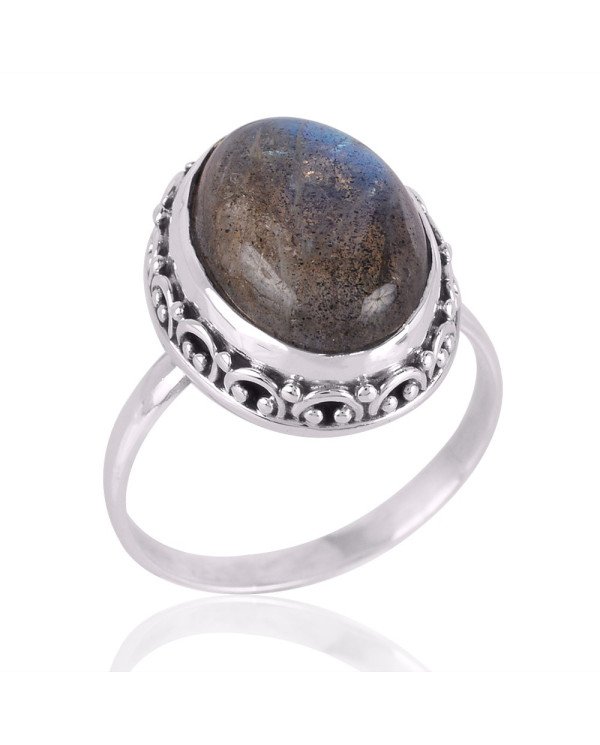 Labradorite Gemstone 925 Sterling Silver Ring