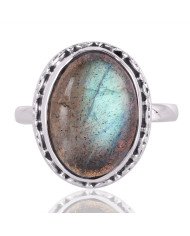 Labradorite Gemstone 925 Sterling Silver Ring