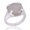 Rainbow moonstone Gemstone 925 Sterling Silver Ring