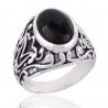 Black Onyx Ring 925 Sterling Silver Ring Gemstone Ring