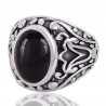 Black Onyx Ring 925 Sterling Silver Ring Gemstone Ring