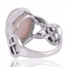 Pink Opal Gemstone 925 Sterling Silver Ring