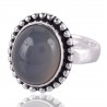 Blue Onyx Gemstone 925 Sterling Silver Ring