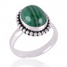 Malachite Gemstone 925 Sterling Silver Ring