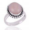 Pink Opal Gemstone 925 Sterling Silver Ring