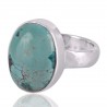 Tibetan Turquoise Gemstone 925 Sterling Silver Ring