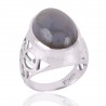 Blue Onyx Gemstone 925 Sterling Silver Ring | Jewels Artisan.