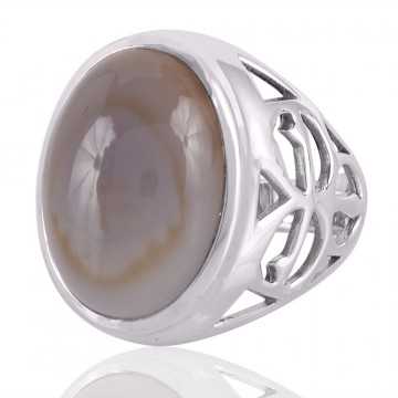 Blue Onyx Gemstone 925 Sterling Silver Ring | Jewels Artisan.