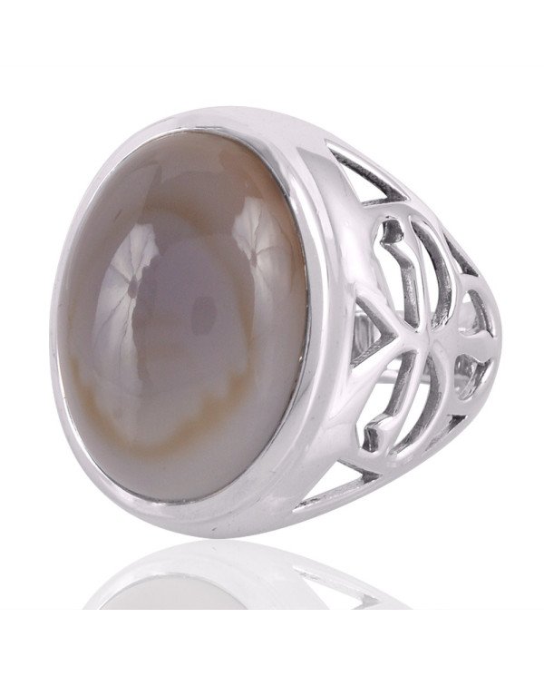 Blue Onyx Gemstone 925 Sterling Silver Ring | Jewels Artisan.