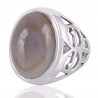 Blue Onyx Gemstone 925 Sterling Silver Ring | Jewels Artisan.