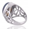 Blue Onyx Gemstone 925 Sterling Silver Ring | Jewels Artisan.