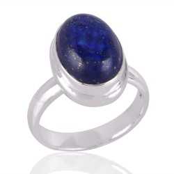 Lapis Gemstone 925 Sterling Silver Ring