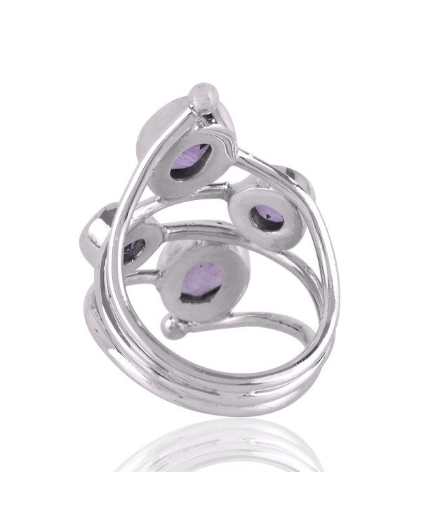 Amethyst Gemstone 925 Sterling Silver Ring
