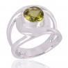 Peridot Gemstone Beautiful Design Sterling Silver Ring