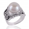 Pearl Gemstone 925 Sterling Silver Ring