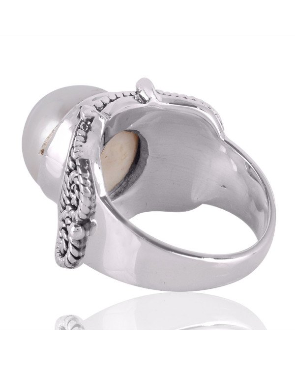 Pearl Gemstone 925 Sterling Silver Ring