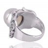 Pearl Gemstone 925 Sterling Silver Ring