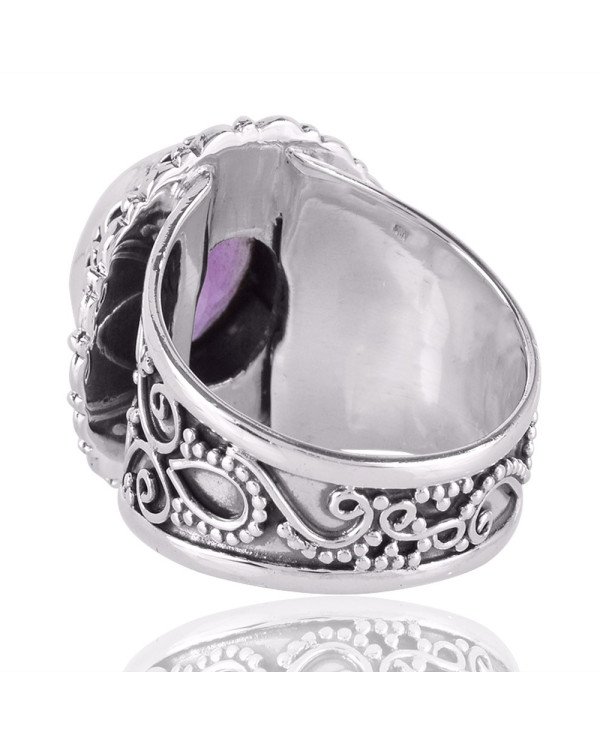Amethyst Gemstone 925 Sterling Silver Ring