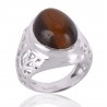 Tiger Eye Gemstone 925 Sterling Silver Ring | Jewels Artisan.