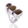Ammolite Gemstone 925 Sterling Silver Ring