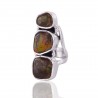 Ammolite Gemstone 925 Sterling Silver Ring