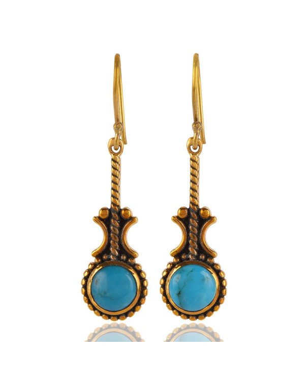 Arizona Turquise Gemstone 925 Sterling Silver Earring