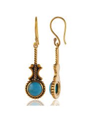 Arizona Turquise Gemstone 925 Sterling Silver Earring