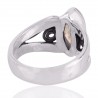 Rainbow moonstone Gemstone 925 Sterling Silver Ring