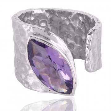 Amethyst Gemstone 925 Sterling Silver Ring