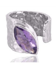 Amethyst Gemstone 925 Sterling Silver Ring