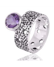 Amethyst Gemstone 925 Sterling Silver Ring