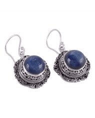 Natural Kyanite Round Gemstone Handmade Dangle Drop Earring