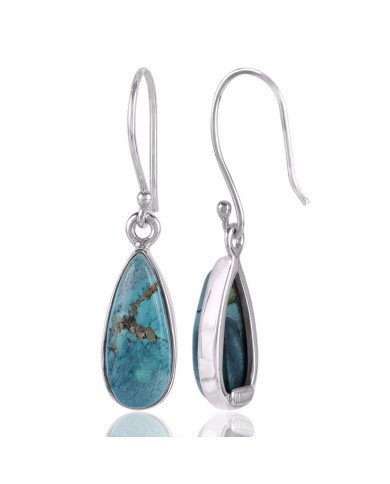 Turquoise Gemstone and 925 Sterling Silver Dangling Earring | Jewels Artisan