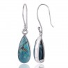Turquoise Gemstone and 925 Sterling Silver Dangling Earring | Jewels Artisan