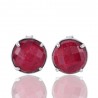 Kashmir Ruby Gemstone and 925 Sterling Silver Dangling Earring | Jewels Artisan
