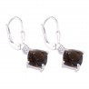 Natural Smoky Quartz Gemstone and 925 Sterling Silver Dangling Earring | Jewels Artisan