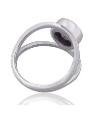 Natural Amethyst Gemstone Sterling Silver Ring | Jewels Artisan