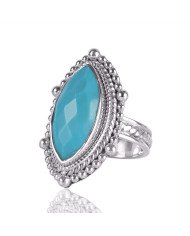 Natural Arizona Turquoise Gemstone Sterling Silver Ring | Jewels Artisan