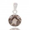 Natural Smoky Quartz Gemstone Sterling Silver Pendant | Jewels Artisan