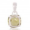 Natural Lemon Quartz Gemstone Sterling Silver Pendant | Jewels Artisan