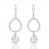 Natural Pearl Gemstone 925 Sterling Silver Dangle Earring| Jewels Artisan
