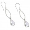 Natural Pearl Gemstone 925 Sterling Silver Dangle Earring| Jewels Artisan